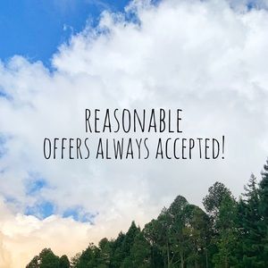 Reasonable offers accepted!